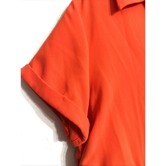 Nine West Surplice Shirt Dress Size XXL Spring Summer Wrap Short Sleeve Mini New - Picture 5 of 11